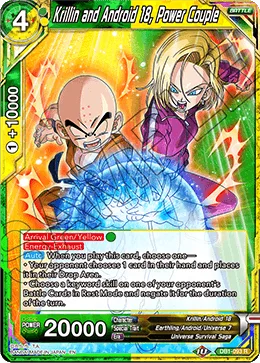 DB1-093 Krillin and Android 18, Power Couple