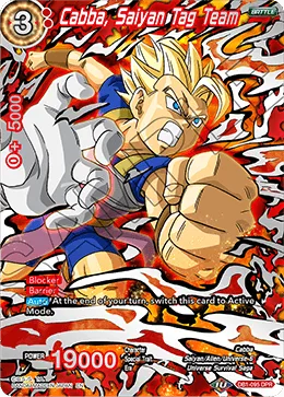 DB1-095 Cabba, Saiyan Tag Team