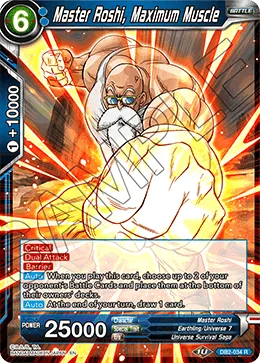 DB2-034 Master Roshi, Maximum Muscle