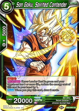 DB2-065 Son Goku, Spirited Contender