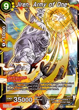 DB2-123 Jiren, Army of One