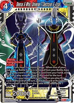 DB2-174 Beerus & Whis, Universe 7 Destroyer & Angel