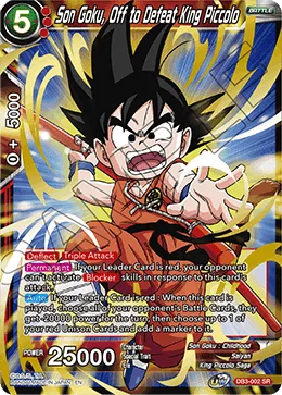 DB3-002 Son Goku, Off to Defeat King Piccolo