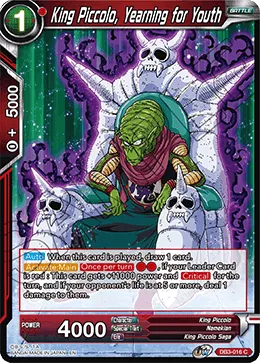 DB3-016 King Piccolo, Yearning for Youth
