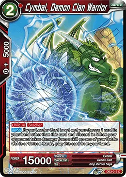 DB3-019 Cymbal, Demon Clan Warrior