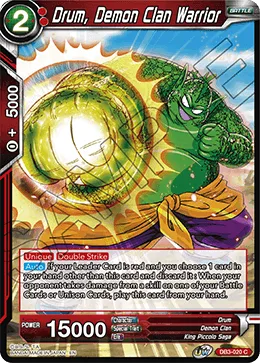 DB3-020 Drum, Demon Clan Warrior