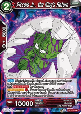DB3-021 Piccolo Jr., the King's Return