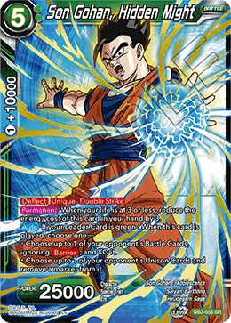 DB3-055 Son Gohan, Hidden Might