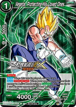 DB3-059 Vegeta, Protecting His Loved Ones (Promo)