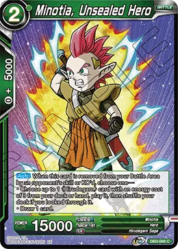 DB3-068 Minotia, Unsealed Hero
