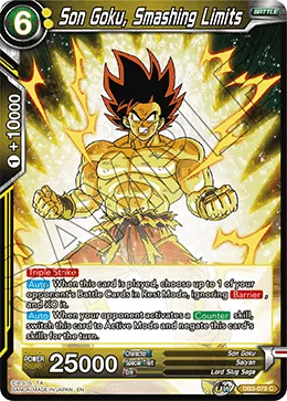 DB3-078 Son Goku, Smashing Limits