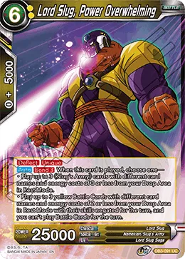 DB3-091 Lord Slug, Power Overwhelming