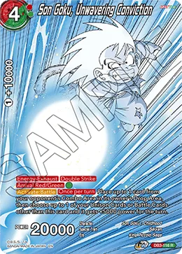 DB3-116 Son Goku, Unwavering Conviction (Promo)