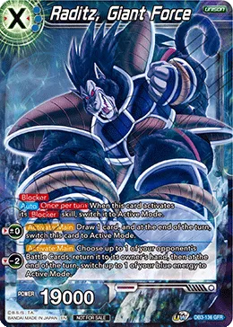 DB3-136 Raditz, Giant Force (Promo)