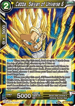 XD1-06 Cabba, Saiyan of Universe 6