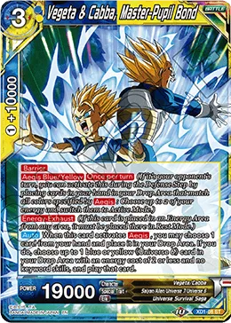 XD1-08 Vegeta & Cabba, Master-Pupil Bond