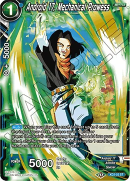 XD2-02 Android 17, Mechanical Prowess