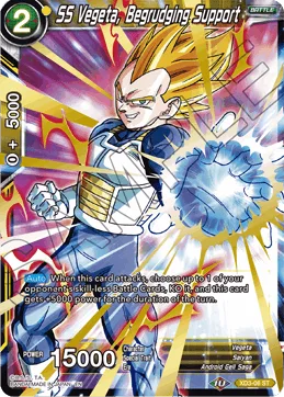 XD3-06 SS Vegeta, Begrudging Support