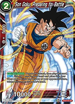 EX07-01 Son Goku, Preparing for BATTLE