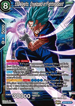 EX23-16 SSB Vegito, Enveloped in Fighting Spirit