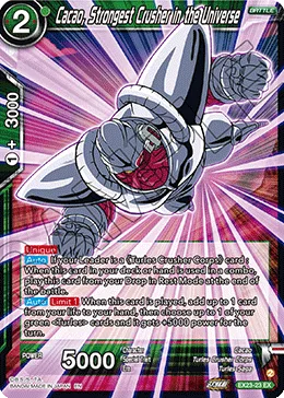 EX23-23 Cacao, Strongest Crusher in the Universe