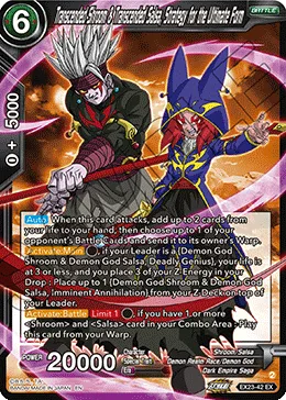 EX23-42 Transcended Shroom & Transcended Salsa, Strategy for the Ultimate Form