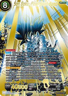 EX23-52 Son Goku, Final Spirit Bomb (Alt art)