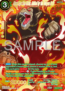 EX24-07 Great Ape Son Goku, Guided by the Dragon Balls