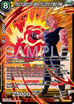 EX24-37 Prince of Destruction Vegeta, Full Control of Majin Power