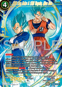 EX25-14 SSB Son Goku & SSB Vegeta, Blue Duo