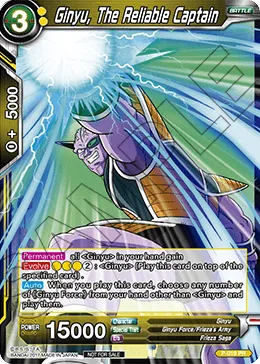 P-019 Ginyu, The Reliable Captain