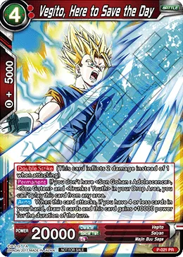 P-021 Vegito, Here to Save the Day