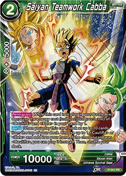 P-041 Saiyan Teamwork Cabba (Promo)