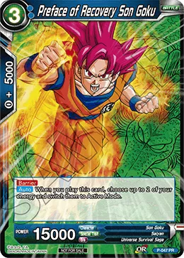 P-047 Preface of Recovery Son Goku (Promo)