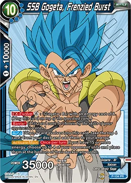 P-104 SSB Gogeta, Frenzied Burst