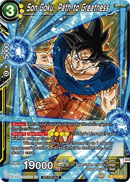 P-115 Son Goku, Path to Greatness