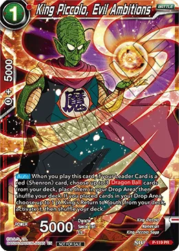 P-119 King Piccolo, Evil Ambitions
