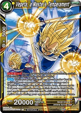 P-137 Vegeta, a Master's Temperament