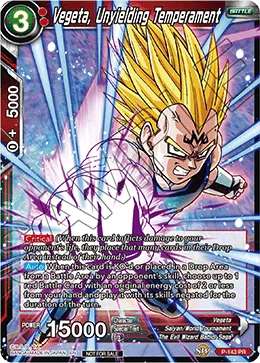 P-143 Vegeta, Unyielding Temperament