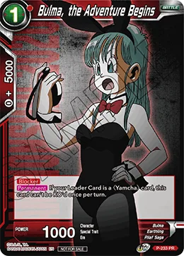 P-233 Bulma, the Adventure Begins