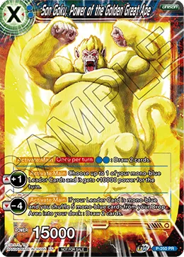 P-250 Son Goku, Power of the Golden Great Ape