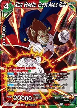 P-352 King Vegeta, Great Ape's Rule