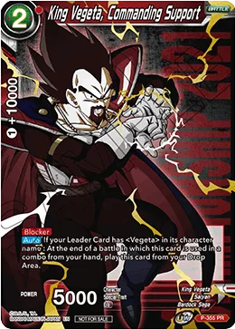 P-355 King Vegeta, Commanding Support