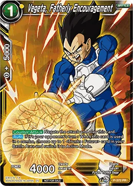 P-372 Vegeta, Fatherly Encouragement