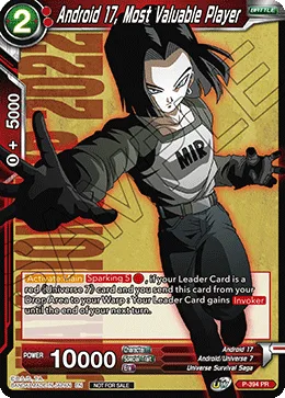 P-394 Android 17, Most Valuable Player