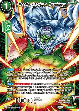 P-404 Piccolo, Master's Teachings