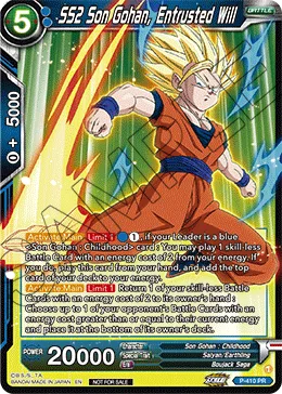 P-410 SS2 Son Gohan, Entrusted Will