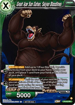P-412 Great Ape Son Gohan, Saiyan Bloodlines