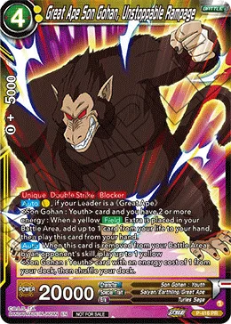 P-416 Great Ape Son Gohan, Unstoppable Rampage