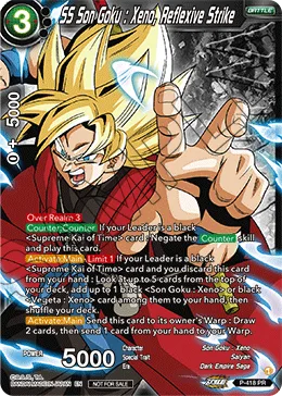 P-418 SS Son Goku : Xeno, Reflexive Strike (Promo)
